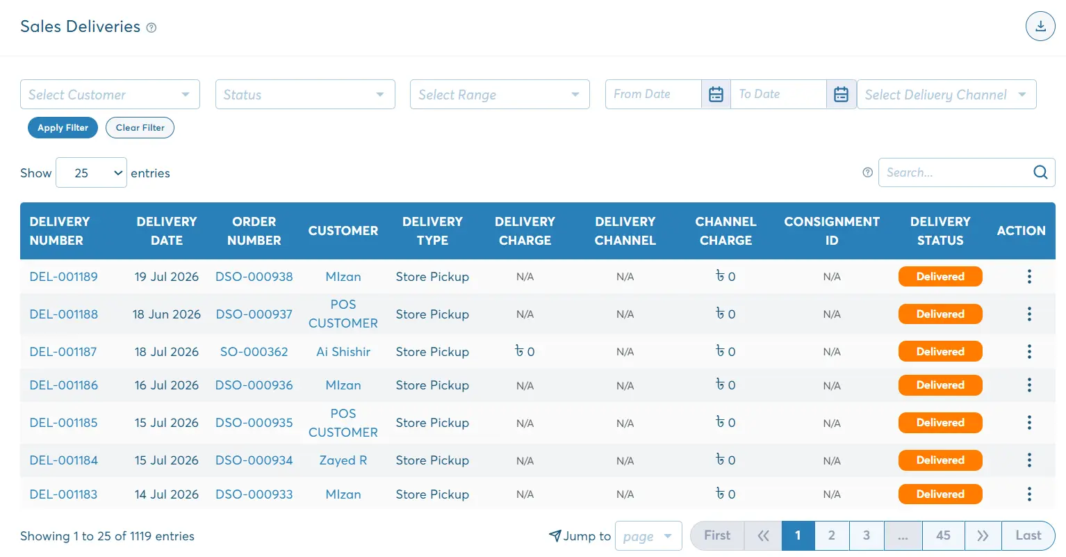 Courier & Delivery Tracking